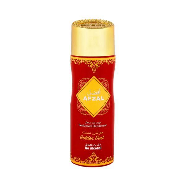 AFZAL PERFUME DEO-CAN-AFZAL-GOLDEN DUST-FG 200 ml - Deodorants/Roll-Ons