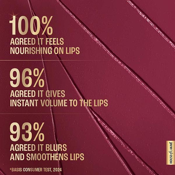 Lakme Ultimat Glam Satin Matte Lipstick -Purpsprk-UW1 4.3 g - Lipsticks