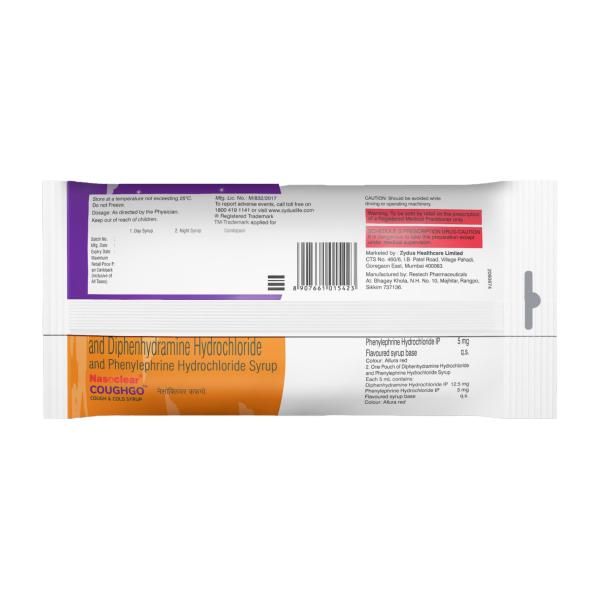 NASOCLEAR COUGHGO DAY + NIGHT SUGAR FREE STRAWBERRY FLAVOUR Syrup 3X10ml - Cough And Cold-Cou