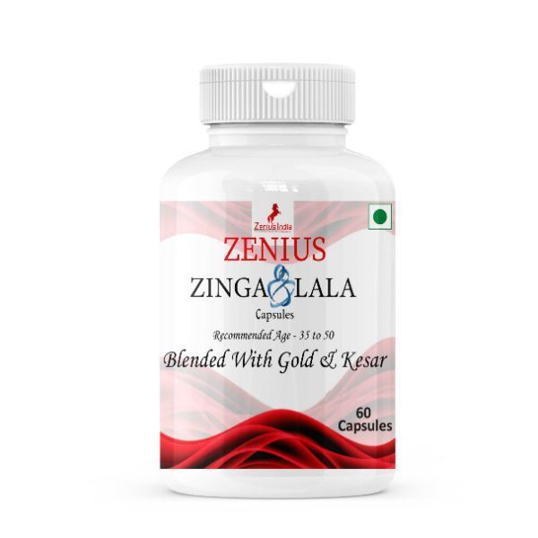 Netmeds | Zenius Zinga Lala Capsule with Gold & Kesar (Recommended Age 35 - 50) 30's
