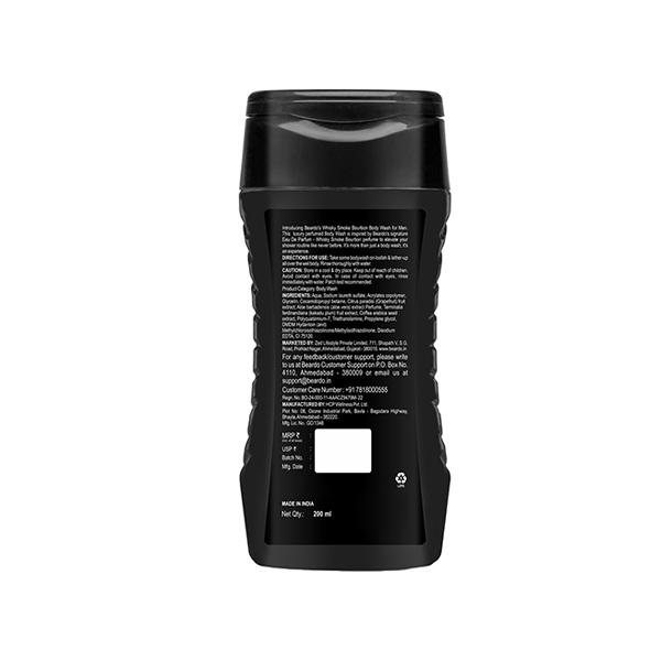 Beardo Whisky Smoke Bourbon Bodywash Bourbon Scented Refreshing and Masculine 200 ml - Shower Gels & Body Wash