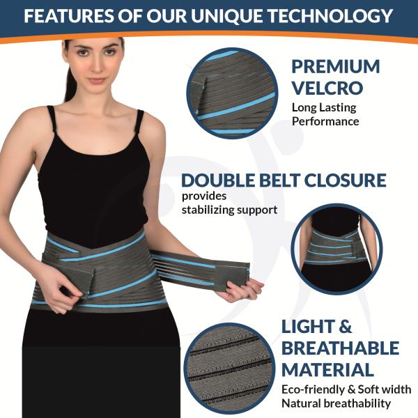 AccuSure Lumbo Support Belt (L) 1's - Knee/Leg Supports