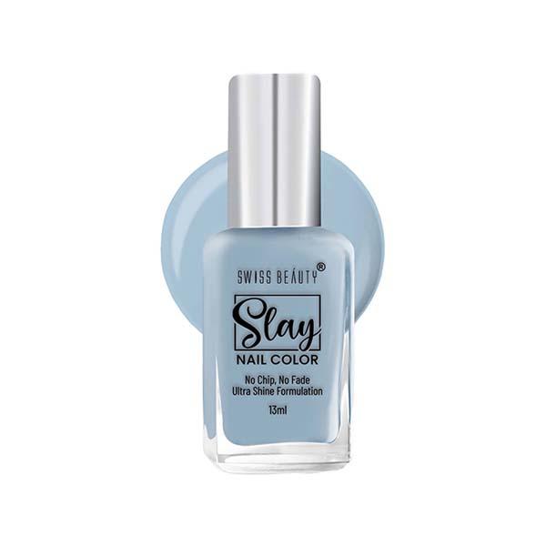 Netmeds | Swiss Beauty Slay Nail Color, Shade - Sea Bed 13 ml