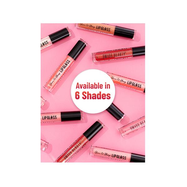 Swiss Beauty Shine and Plump Non - Sticky and Hydrating Lip Gloss, Shade - 04 4 gm - Lip Glosses