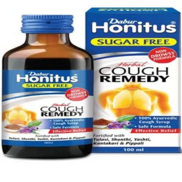 Netmeds | Dabur Honitus Herbal Cough Remedy Sugar Free Syrup 100 ml