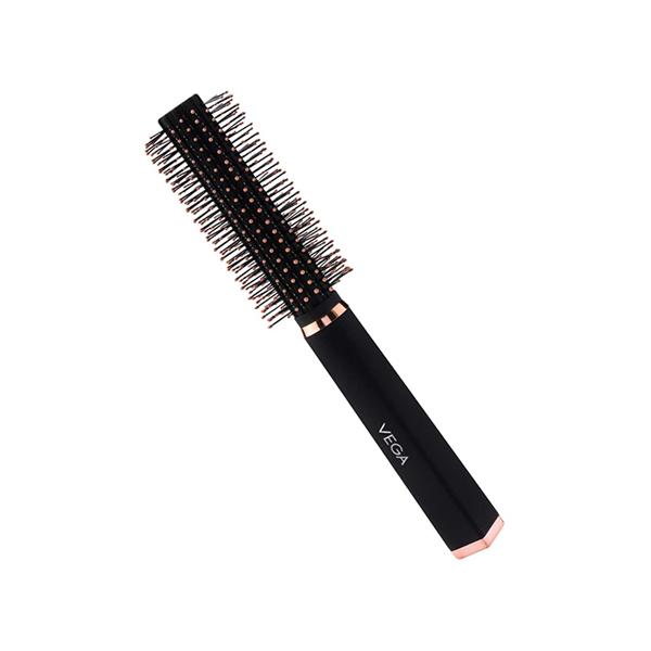 Netmeds | Vega Round Hair Brush for Women and Men Ideal for Adding Curls, Volume and Waves in Hair (E33-RB) 65 gm