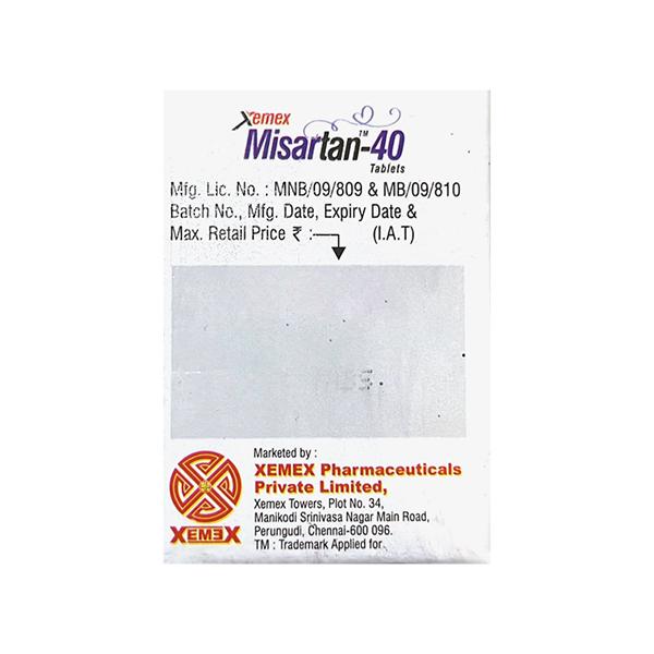 MISARTAN 40 Tablet 15's - Hypertension-Ang