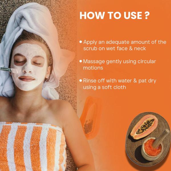 OxyGlow Herbals Papaya Scrub 100 gm - Face Scrubs