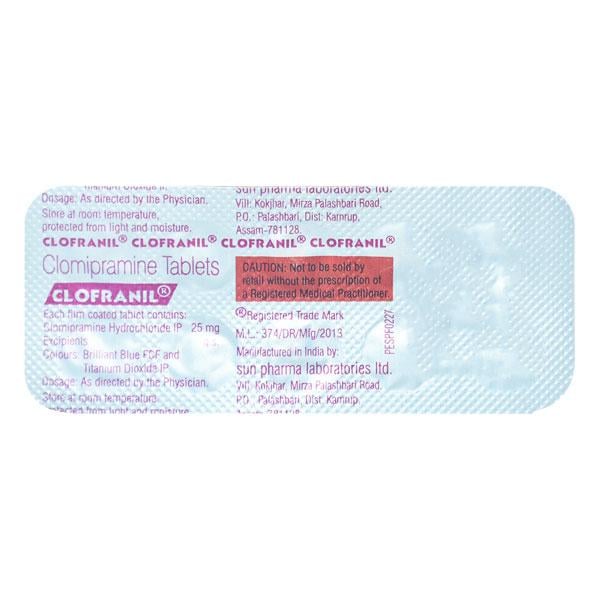 Netmeds | Clofranil 25mg Tablet 10'S