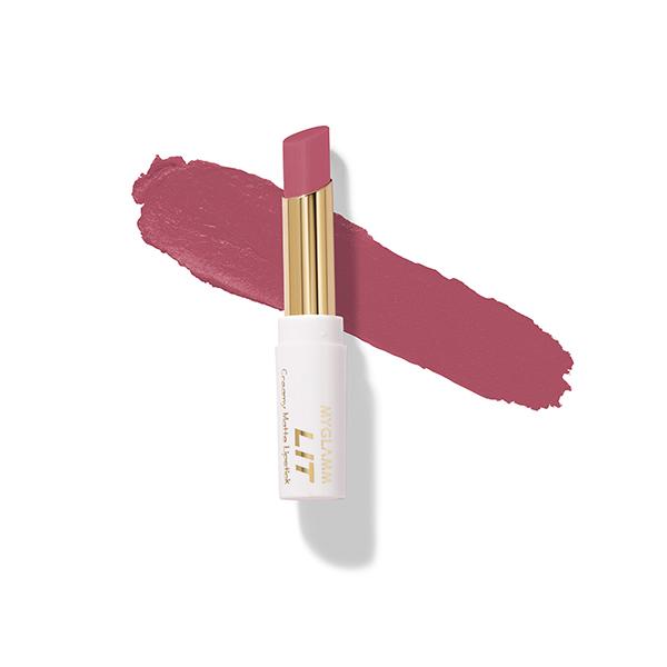 Myglamm Lit Creamy Matte Lipstick - Pink Daiquiri 3.7 Gm - Lipsticks