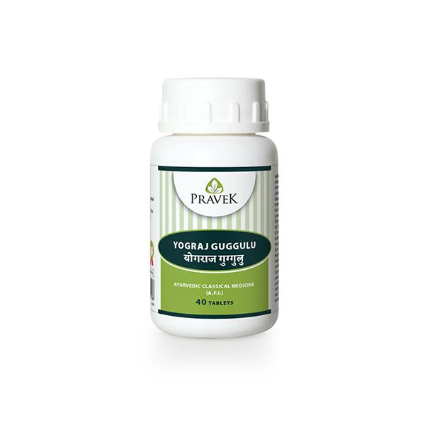 Pravek Yograj Guggulu (B.R/A.F.I) Tablets 40's - Speciality Medicines