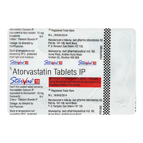 Netmeds | Storvas 10mg Tablet 15'S