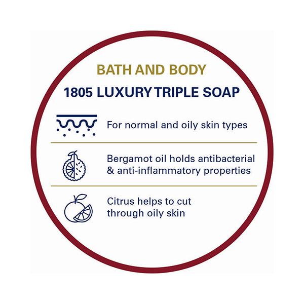 Truefitt and Hill 1805 Luxury Soap 150gm 3's - Soaps