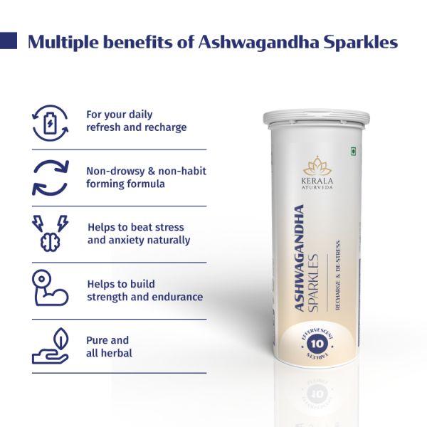 Kerala Ayurveda Ashwagandha Sparkles Tablet 10's - Speciality Medicines