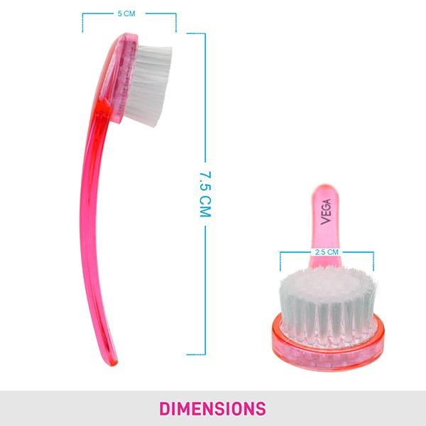 Vega Facial Brush (FB - 02) Color - Pink 1's - Hair Clips/Bands