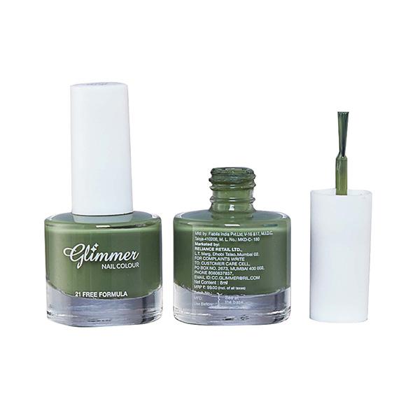 Glimmer Nail Enamel Green Love 8 ml - Nail Polish
