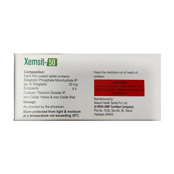 XEMSIT 50 Tablet 7's - Diabetes-Ant