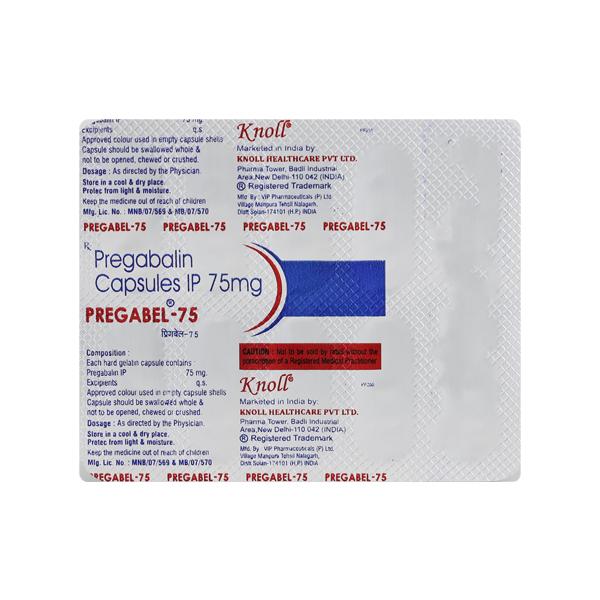 PREGABEL 75mg Capsule 10's - Neuropathic Pain-Dru