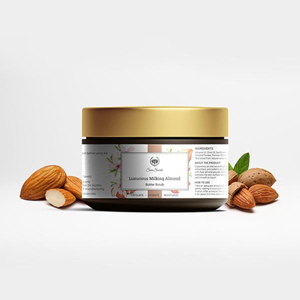 Seer Secrets Almond Butter Scrub Exfoliate Hydrate Moisturize 50 gm