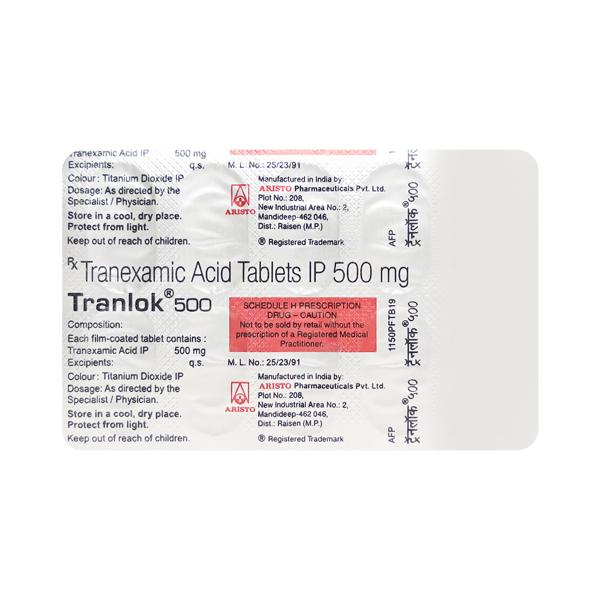 Netmeds | Tranlok 500mg Tablet 10'S