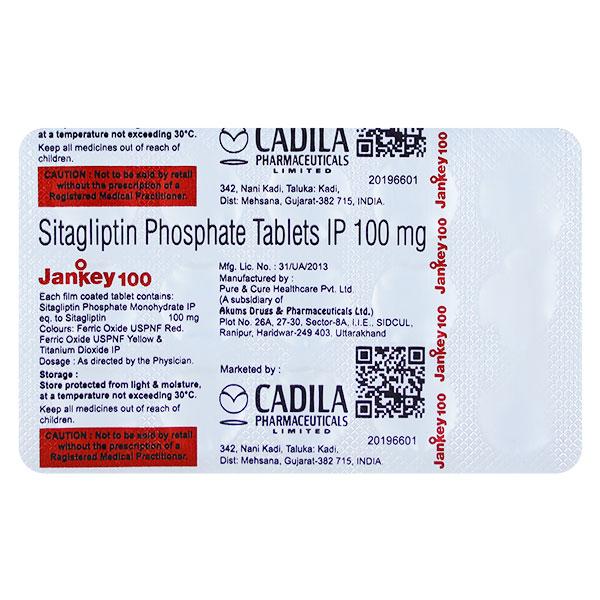 JANKEY 100 Tablet 15's - Diabetes-Ant