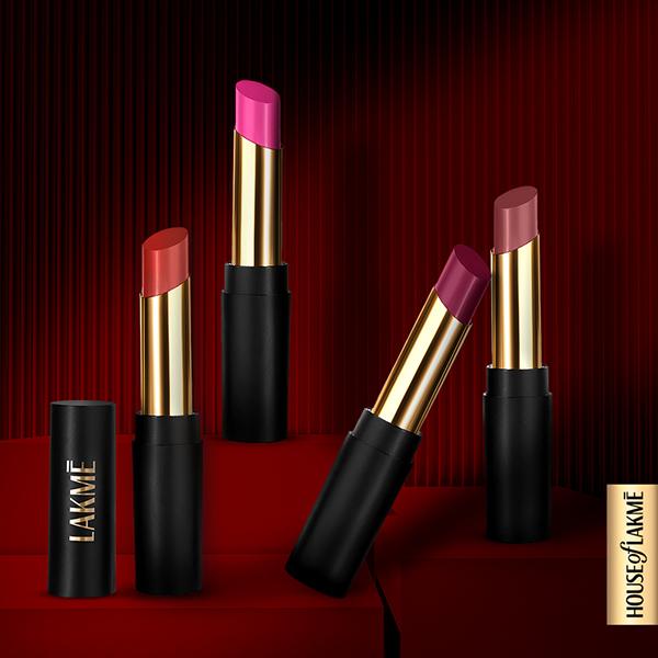 Lakme Absolute Beyond Matte Lip 103 Redrose 3.4 gm - Lipsticks