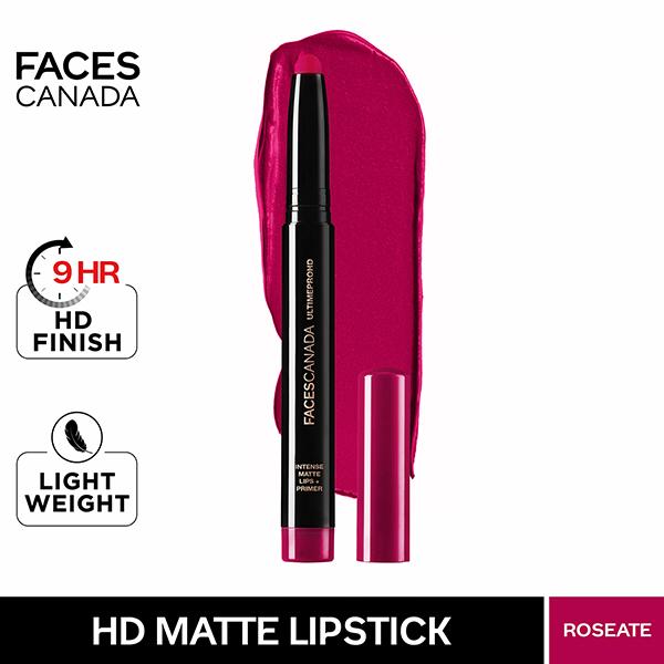 Netmeds | FACESCANADA Ultimepro Hd Intense Matte Lips and Primer Roseate 28 1.4 gm