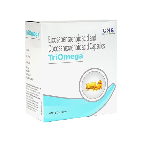 Triomega Capsules 15's - Omega Fish Oil Fatty Acids