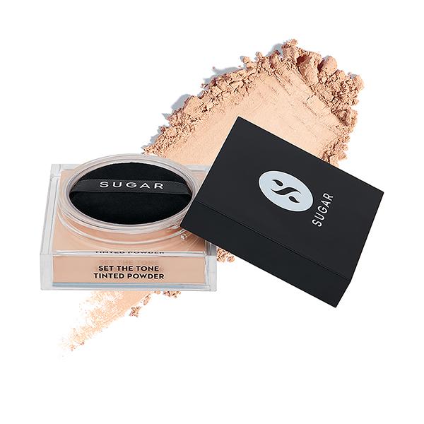 SUGAR Cosmetics Set The Tone Tinted Powder - 10 Latte 15 gm - Loose Powder
