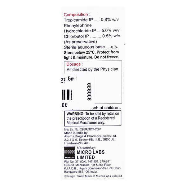 Optimide Plus Eye Drops 5ml - Mydriasis
