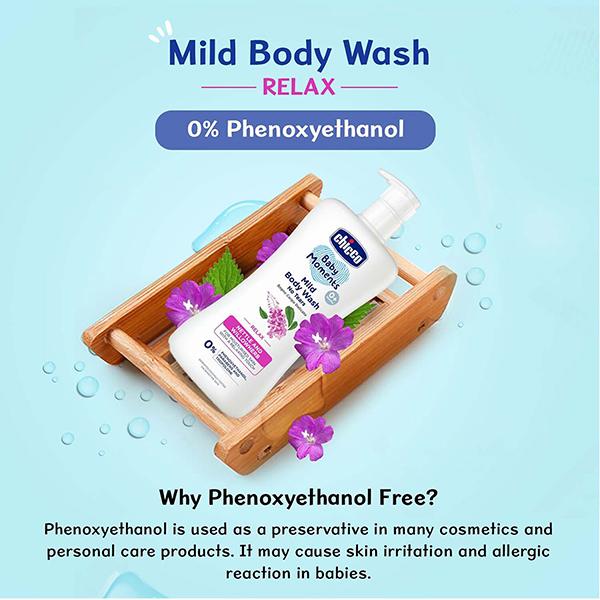 Chicco Baby Moments Mild Bodywash Relax 200 ml - Baby Body Wash