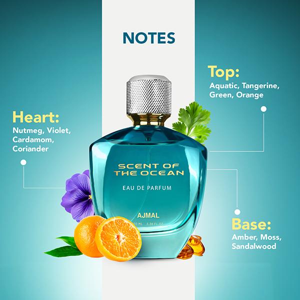 Ajmal Scent of The Ocean EDP for Unisex 100 ml - Perfumes (Edt/Edp)