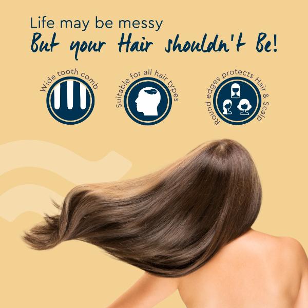 GUBB Hair Comb for Hair Styling - Caramel Delight 1's - Hair Combs