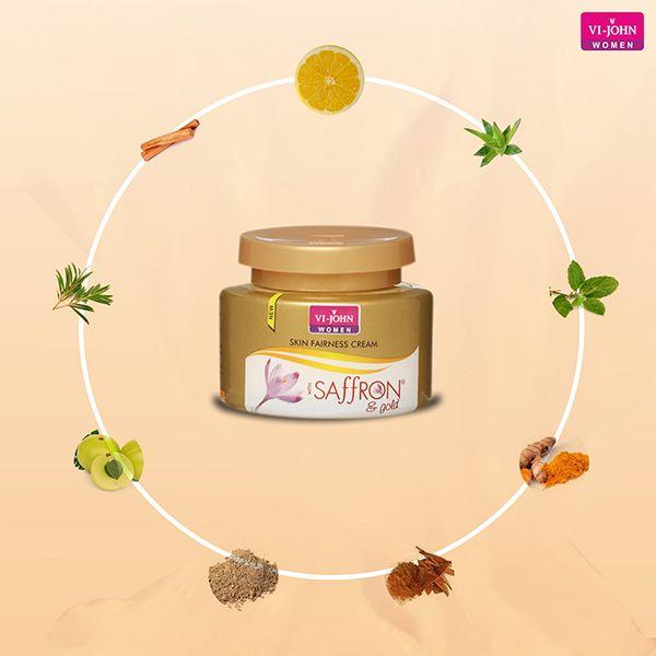 VI-John Women Saffron and Gold Extracts Fairness Cream 50gm - Bb & Cc Creams