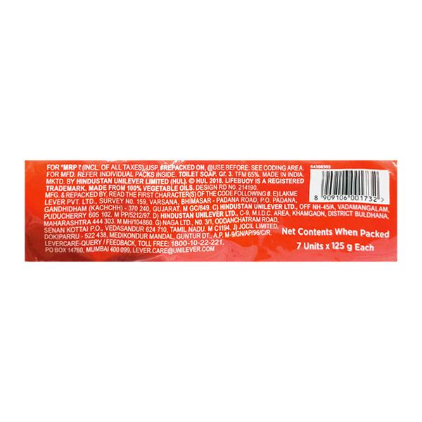 Lifebuoy Neem & Aloe Vera 100% Skin Protection Soap (Pack Of 7 x 125 g) - Soaps