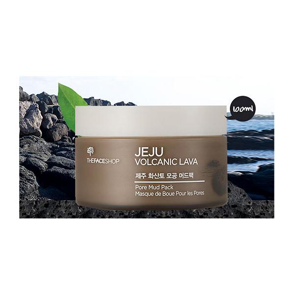 The Face Shop Jeju Volcanic Lava Pore Mud Pack 100 Ml - Face Packs