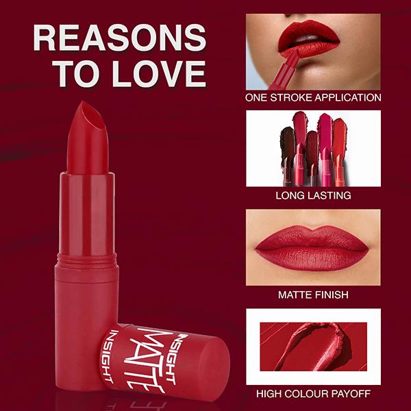 Insight Cosmetics Matte Lipstick - Suite Up Pink 4.2 gm - Lipsticks