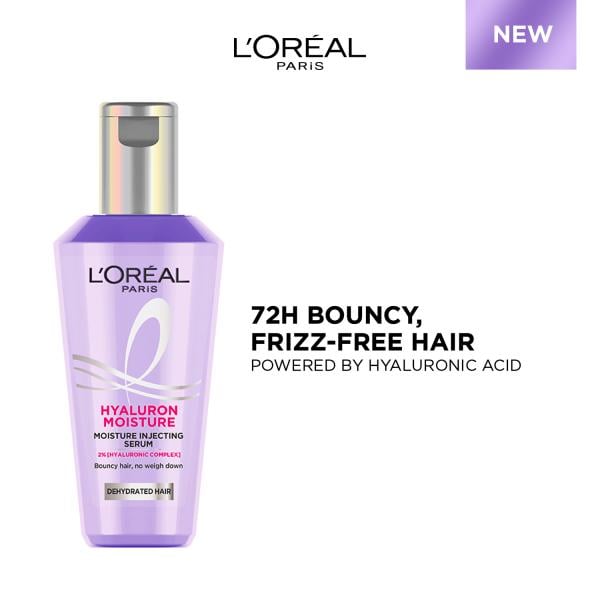 Netmeds | L'Oreal Paris Hyaluron Moisture Hair Serum With Hyaluronic Acid For Bouncy,Frizz-Free Hair 40 ml