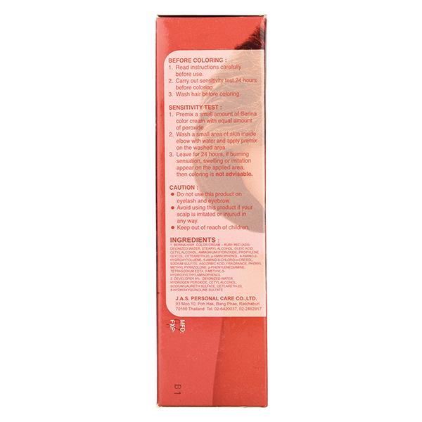 Berina A20 Ruby Red Hair Color Cream 60 gm - Crème