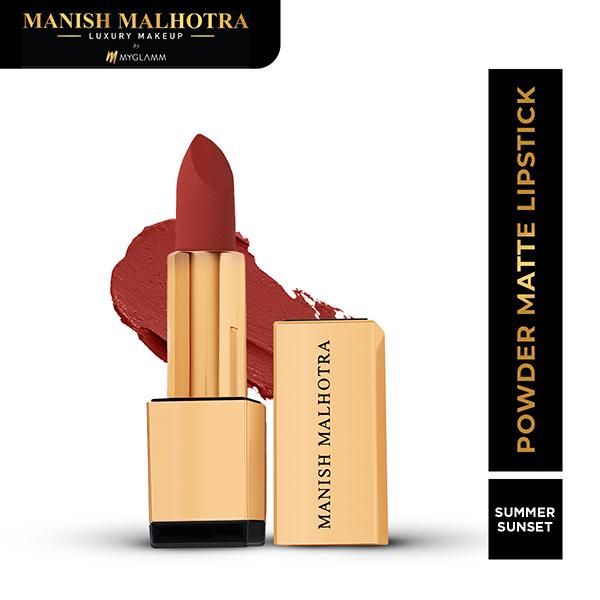Manish Malhotra Beauty MyGlamm Powder Matte Lipstick Summer Sunset 4 gm - Lipsticks