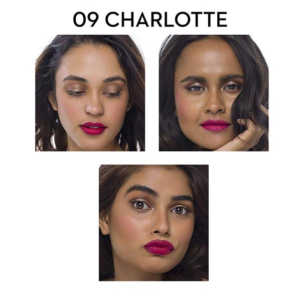 SUGAR Cosmetics Mettle Satin Lipstick - 09 Charlotte (True Blue Red) 2.2 gm - Lipsticks