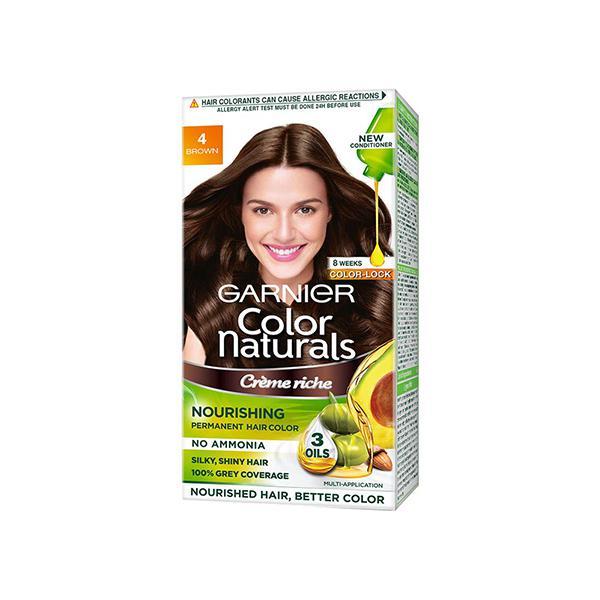 Netmeds | Garnier Color Naturals Creme Riche - Shade 4 Brown (70 ml + 60 gm)