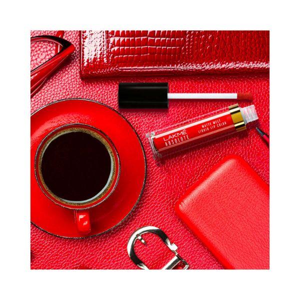 Lakme Absolute Matte Melt Liquid Lip Color Sour Cherry 6 ml - Liquid Lipsticks