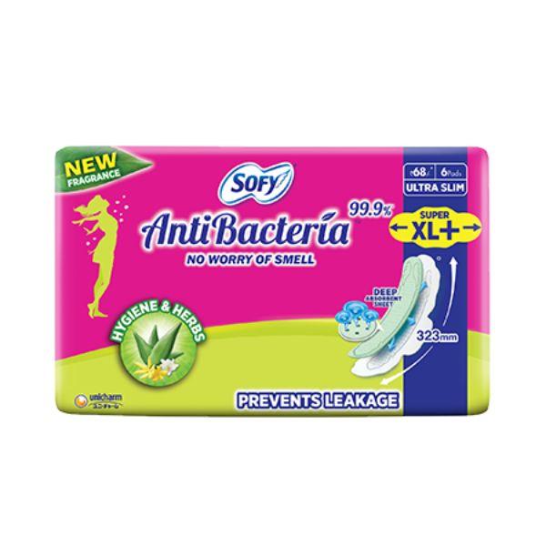 Sofy Antibacteria Pads - Super (XL+) 6's - Sanitary Napkins