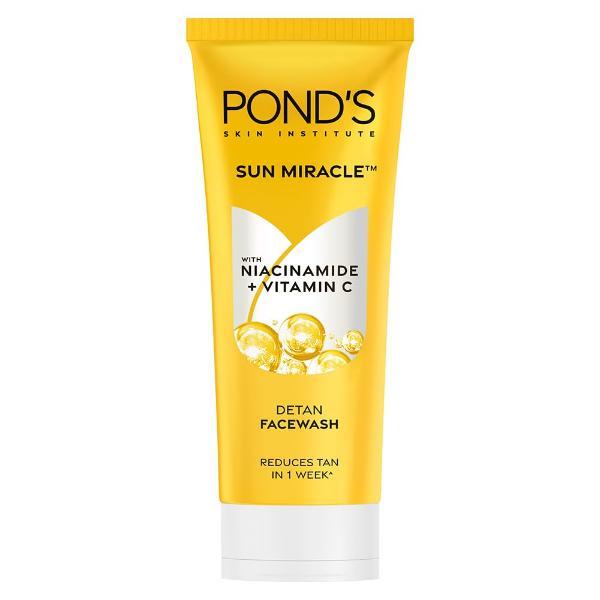 Netmeds | Pond'S Sun Miracle Detan With Niacinamide + Vitamin C Face Wash 100 g