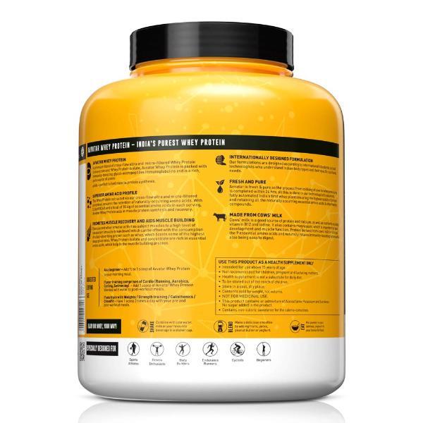 Avvatar Whey Protein Powder - Belgian Chocolate Belgian Chocolate (Jar) 2 kg - Whey Proteins