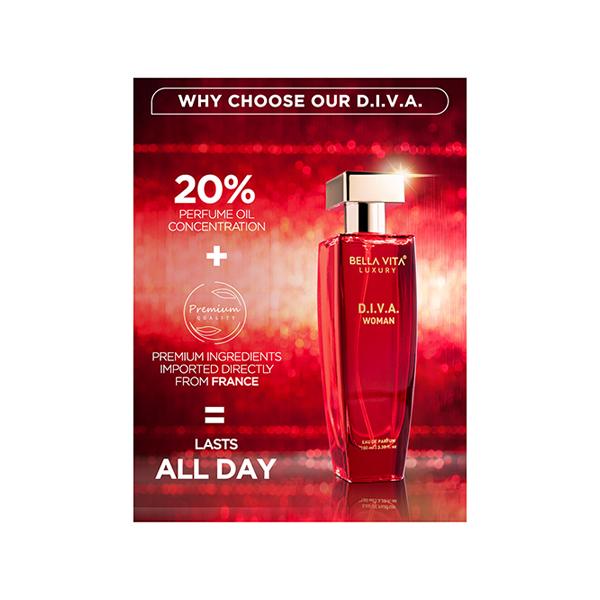 Bella Vita Organic Luxury D.I.V.A Perfume 100 ml - Women Perfumes (Edt/Edp)
