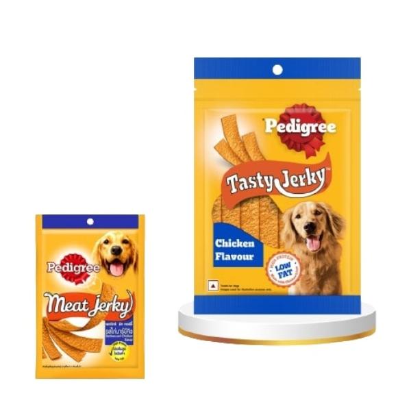 Netmeds | Pedigree Tasty Jerky Grilled Liver Flavour 70 gm