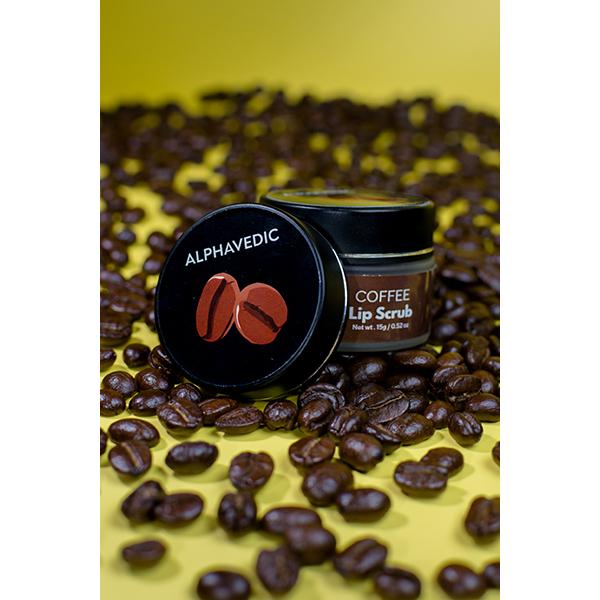 Alphavedic Coffee Lip Scrub 15 gm - Lip Scrubs