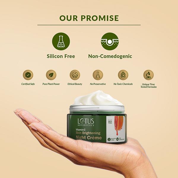 Lotus Botanicals Skin Brightening Night Cream 50 gm - Night Cream